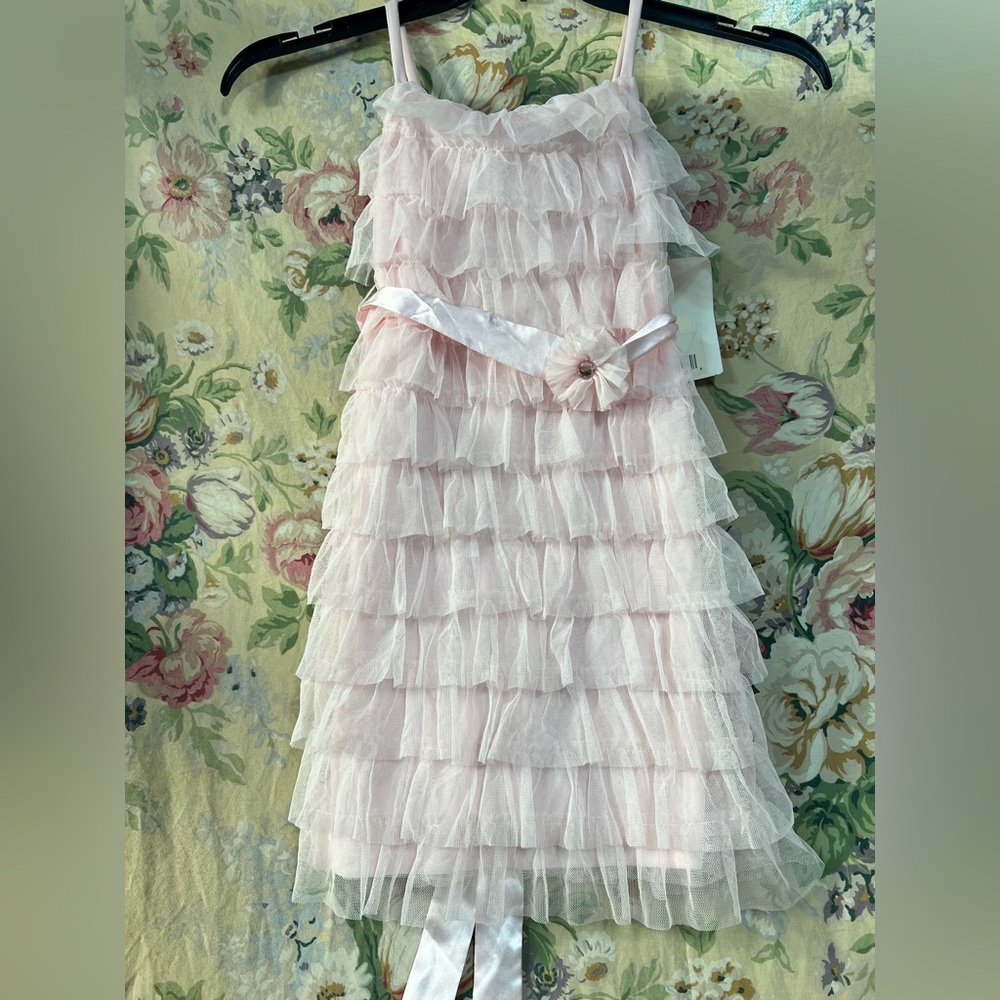 Biscotti Pink Layered Ruffle Dress - Picture 5 of 11